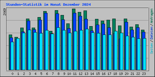 Stunden-Statistik im Monat Dezember 2024