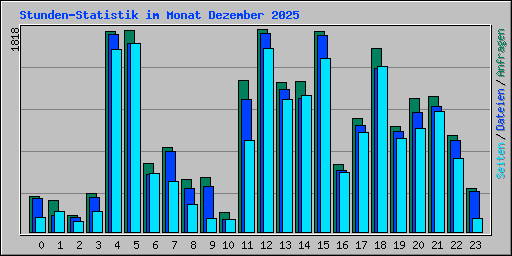 Stunden-Statistik im Monat Dezember 2025